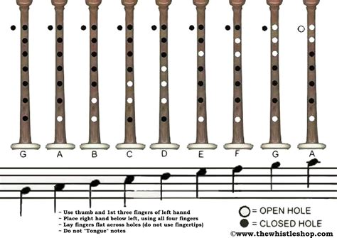 Chanter Fingering Chart