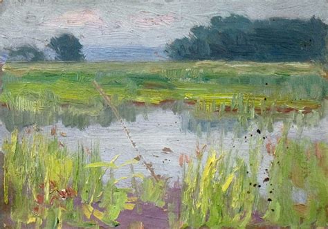 Untitled (yellow, blue green summer marsh scene) | MONA