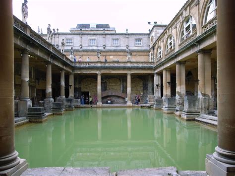 Roman public baths (thermae) in Bath | Bath england, Bath england map ...