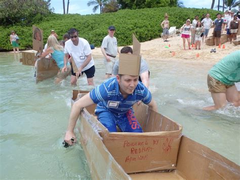 Cardboard Boat Building Challenge | Outback Team Building & Training