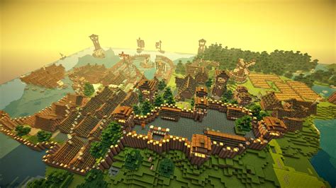 Viking Village with harbour Minecraft Map