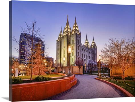 Salt Lake Temple, Christmas at Temple Square, Salt Lake City, Utah Wall ...