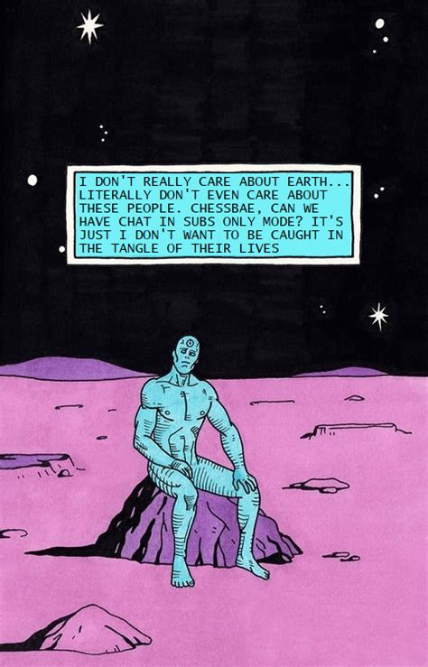 This panel of Dr. Manhattan in Watchmen sounds strangely familiar. I'm ...