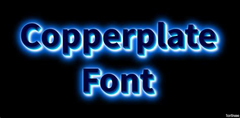 Copperplate Font Text Effect and Logo Design Font