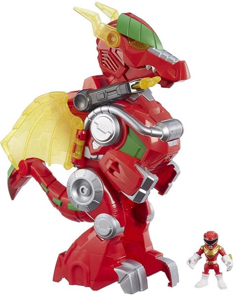 Buy Playskool Heroes Power Rangers Red Ranger & Dragon Thunderzord, 3 ...