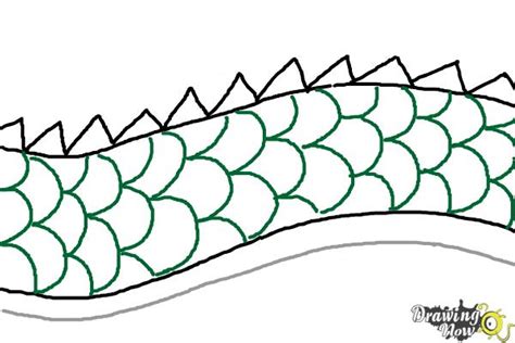 How to Draw Dragon Scales - DrawingNow