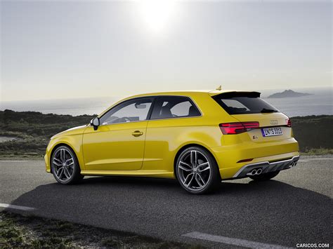 2017 Audi S3 (Color: Vegas Yellow) - Rear | Caricos