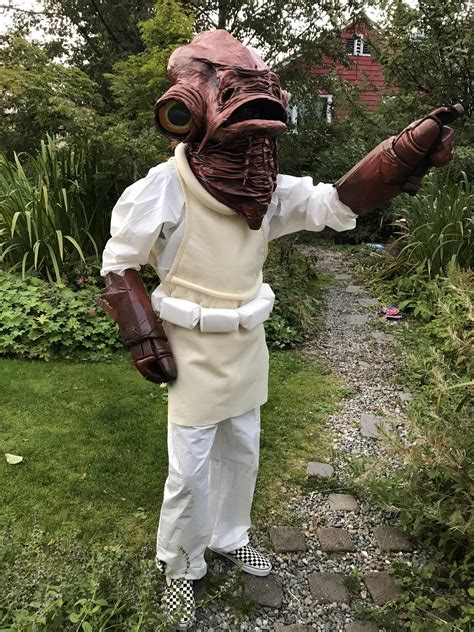 My buddies Admiral Ackbar costume : r/StarWars