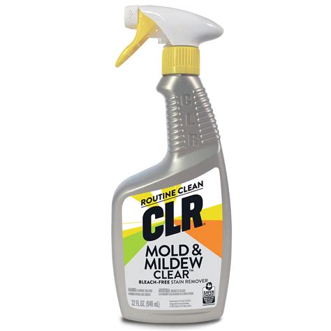 CLR Mold & Mildew Clear Bleach-Free Foaming Stain Remover Spray, 32 fl ...