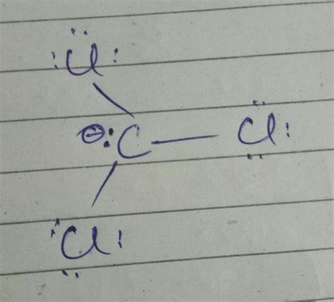 Lewis structure of ccl3- - Brainly.in