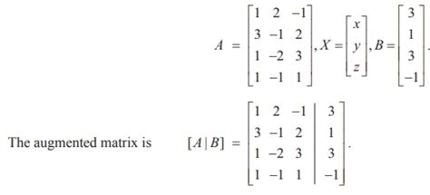 Matrix: Non-homogeneous Linear Equations - Definition, Theorem ...