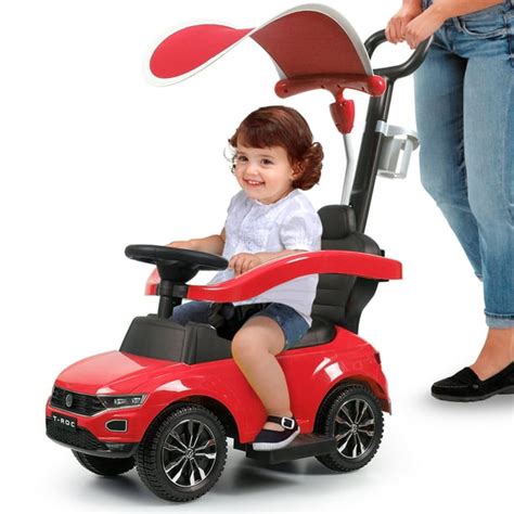 Tobbi Kids Ride On Push Car Portable 3 in 1 Riding Push Car Toy Gift w ...