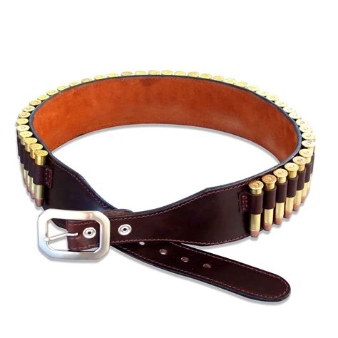 Holsters, Belts & Pouches Ammunition Belts & Bandoliers TOURBON Leather ...