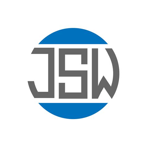 JSW letter logo design on white background. JSW creative initials ...