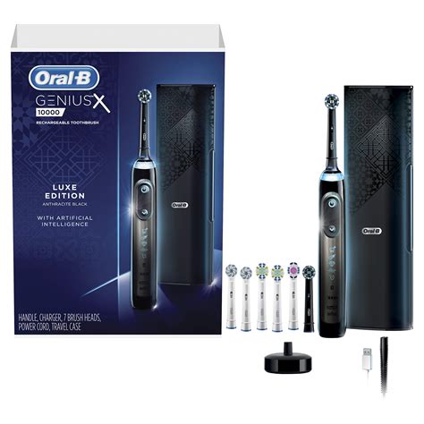 Oral-B GENIUS X LUXE Electric Toothbrush With 7 Oral-B Replacement ...