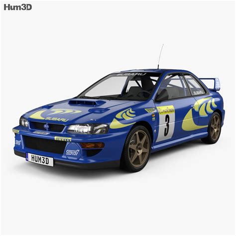 Subaru Impreza 22B Rally coupe 2001 3D model - Vehicles on Hum3D