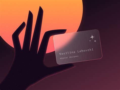 Matte Card by Mira Ernst on Dribbble