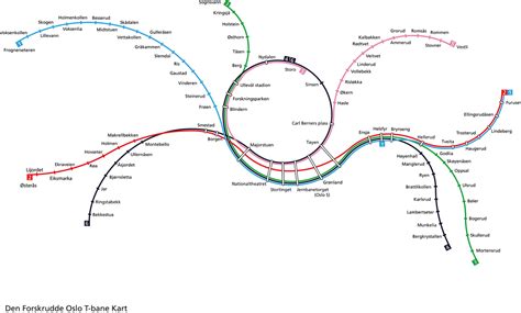 Unofficial Map: Circular Map of Oslo’s T-Bane... - Transit Maps