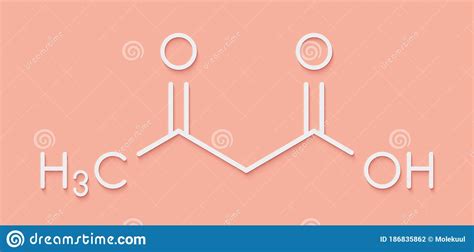 Ketone Body Acetoacetic Acid, Diacetic Acid Molecule. Skeletal Formula ...