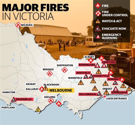 Victorian fires: Latest evacuation warnings for towns near Bright ...