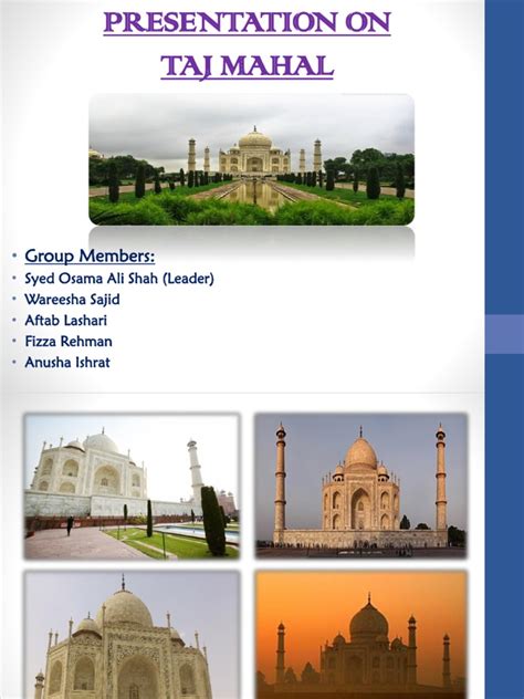 Taj Mahal - Foundation English | PDF