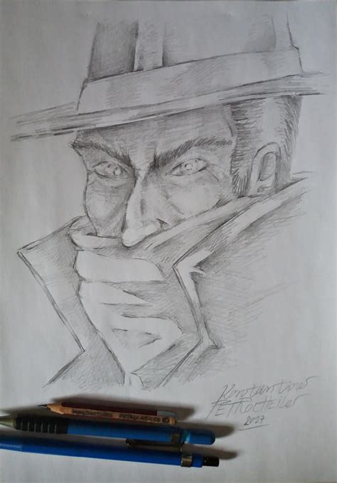 The Shadow-quick pencil sketch (2017) by Iam100 on DeviantArt