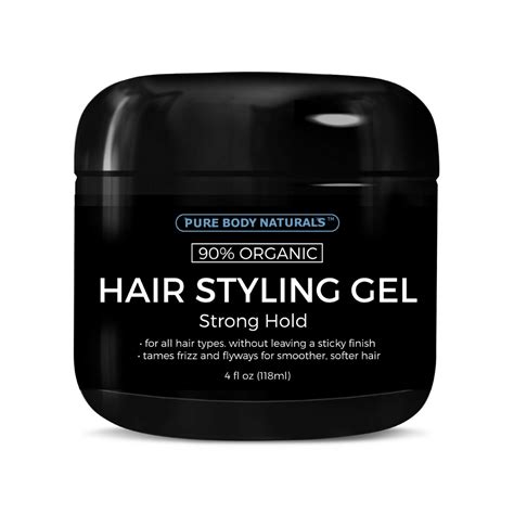 Strong Hold Hair Gel for Men | Pure Body Naturals