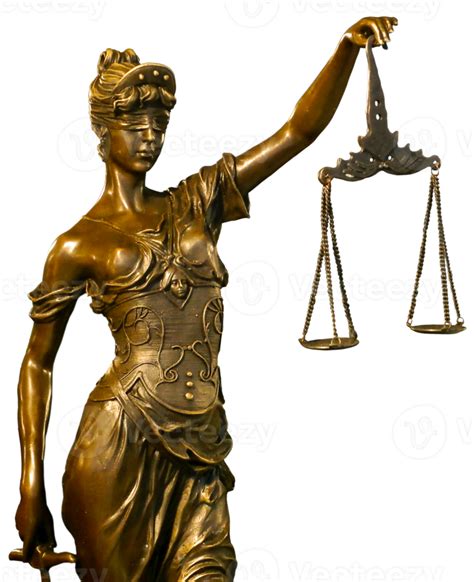 Bronze Lady Justice on transparent background 12658674 PNG