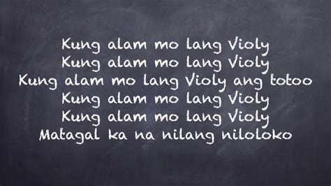 Kung Alam Mo Lang Violy - YouTube