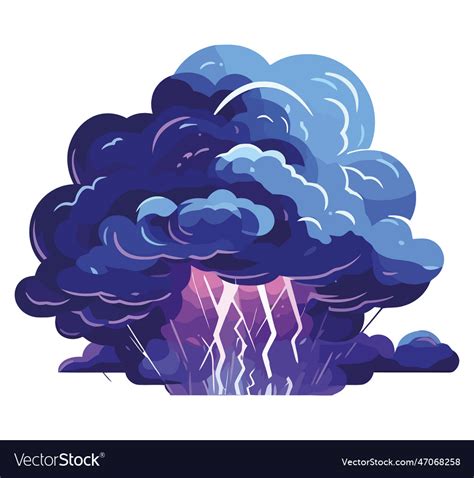 Storm cloud design Royalty Free Vector Image - VectorStock