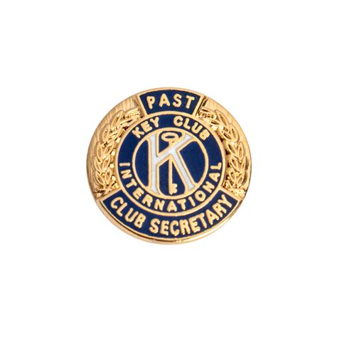 Key Club Past Club Secretary Pin | Kiwanis Family Products