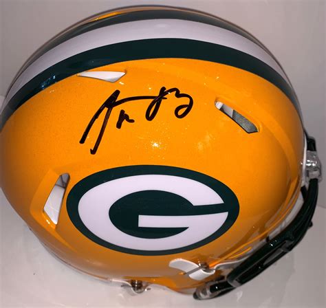 Aaron Rodgers Autographed Speed Authentic Packers Helmet - The ...