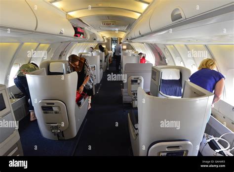 Upper Deck on a Boeing 747-400 series Stock Photo - Alamy