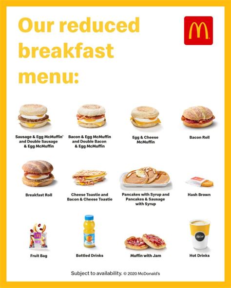 McDonald's To Bring Back Reduced Breakfast Menu In Some Restaurants ...