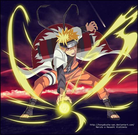 Naruto Uzumaki - sage mode - rasengan by irych7 on DeviantArt