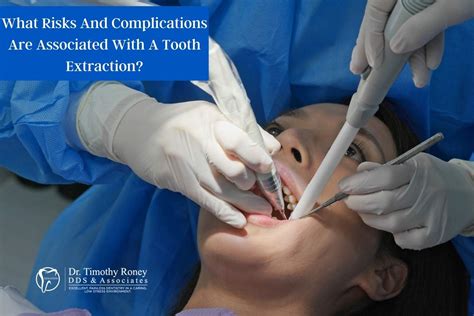 What risks and complications are associated with a tooth extraction?