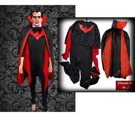 Dracula Costume/Vampire set/Halloween/M-L, Men's Fashion, Tops & Sets ...