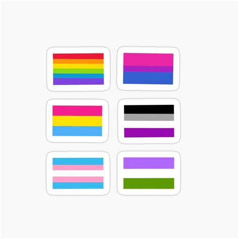 "LGBTQ Pride flag stickers" Sticker for Sale by Lizzieeeeeeee | Lgbt ...