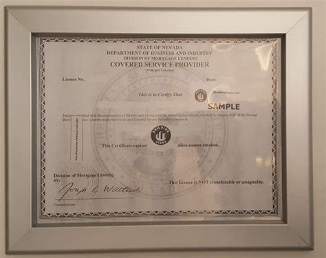 Business License Certificate Frame NV 8.5x11 ( Heavy Duty ) - Walmart.com