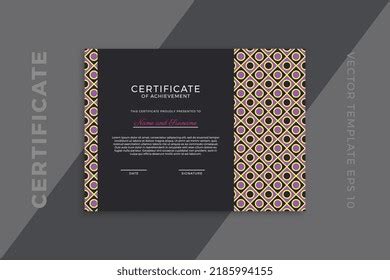 Modern Business Diploma Mockup Graduation Course Stock Vector (Royalty ...