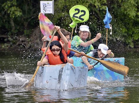 Photos: Cardboard boat race