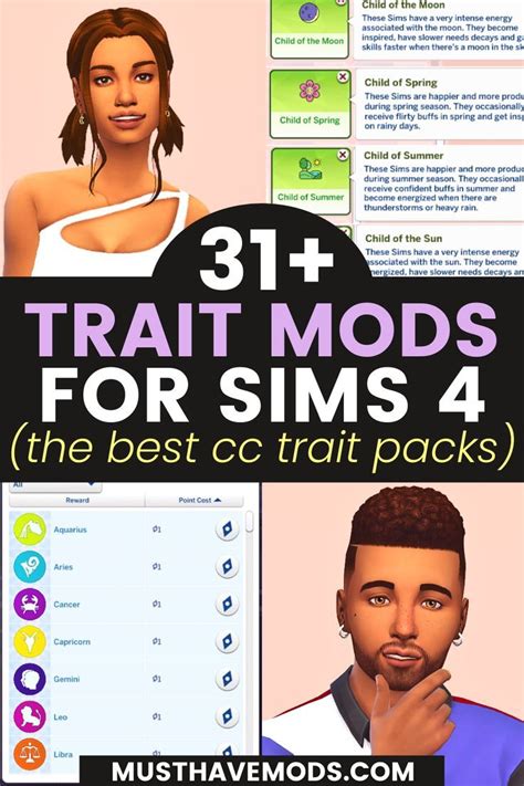 sims 4 trait mods Sims 4 Mods, Sims 4 Body Mods, Sims New, Best Sims ...