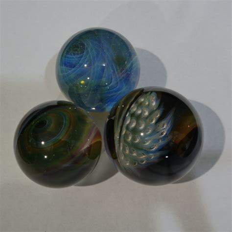 36-40 MM Hand Made Glass Marbles Vortex Implosion Chaos Lamp work Art ...