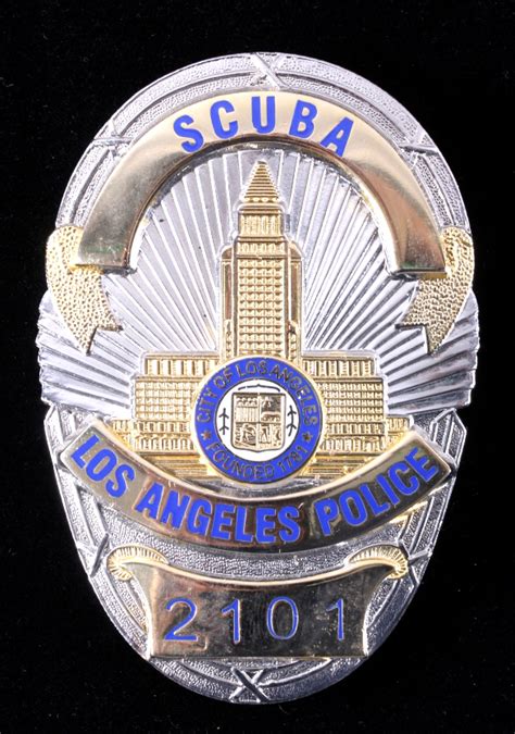 Sold Price: LAPD Los Angeles Police Department Scuba Badge - October 6 ...