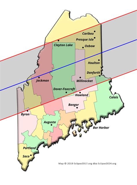 The path of totality through North America - the Great North American ...