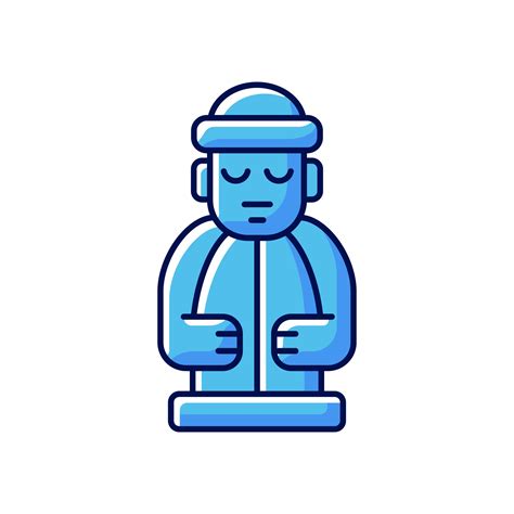 Jeju island statues RGB color icon 2469628 Vector Art at Vecteezy