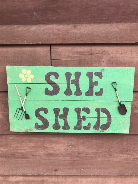 She Shed Sign | Refreshed Furnishings