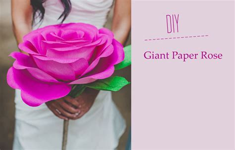 Diy Giant Paper Flowers With Stem | Best Flower Site