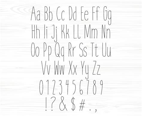 Single Line Font Engraving Font Single Stroke Font Stick Font Single ...