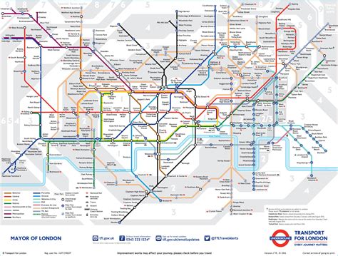 London Tube Map Zones